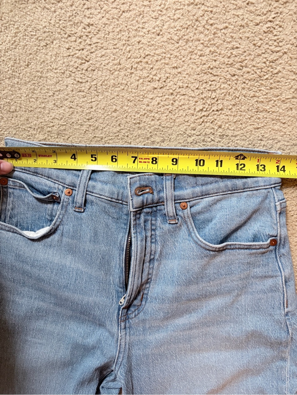 Madewell The Perfect Vintage Wide Leg Crop Jean - Light Blue Denim - Picture 3 of 6
